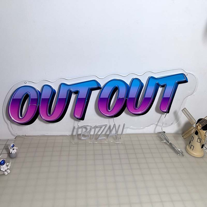 50% OFF Clearance Sale_'out out IBAZA' neon sign