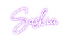 Custom neon sign Saskia