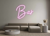 Custom neon sign Bar