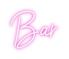 Custom neon sign Bar