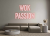 Custom neon sign Wok 
Passion