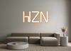 Custom neon sign HZN